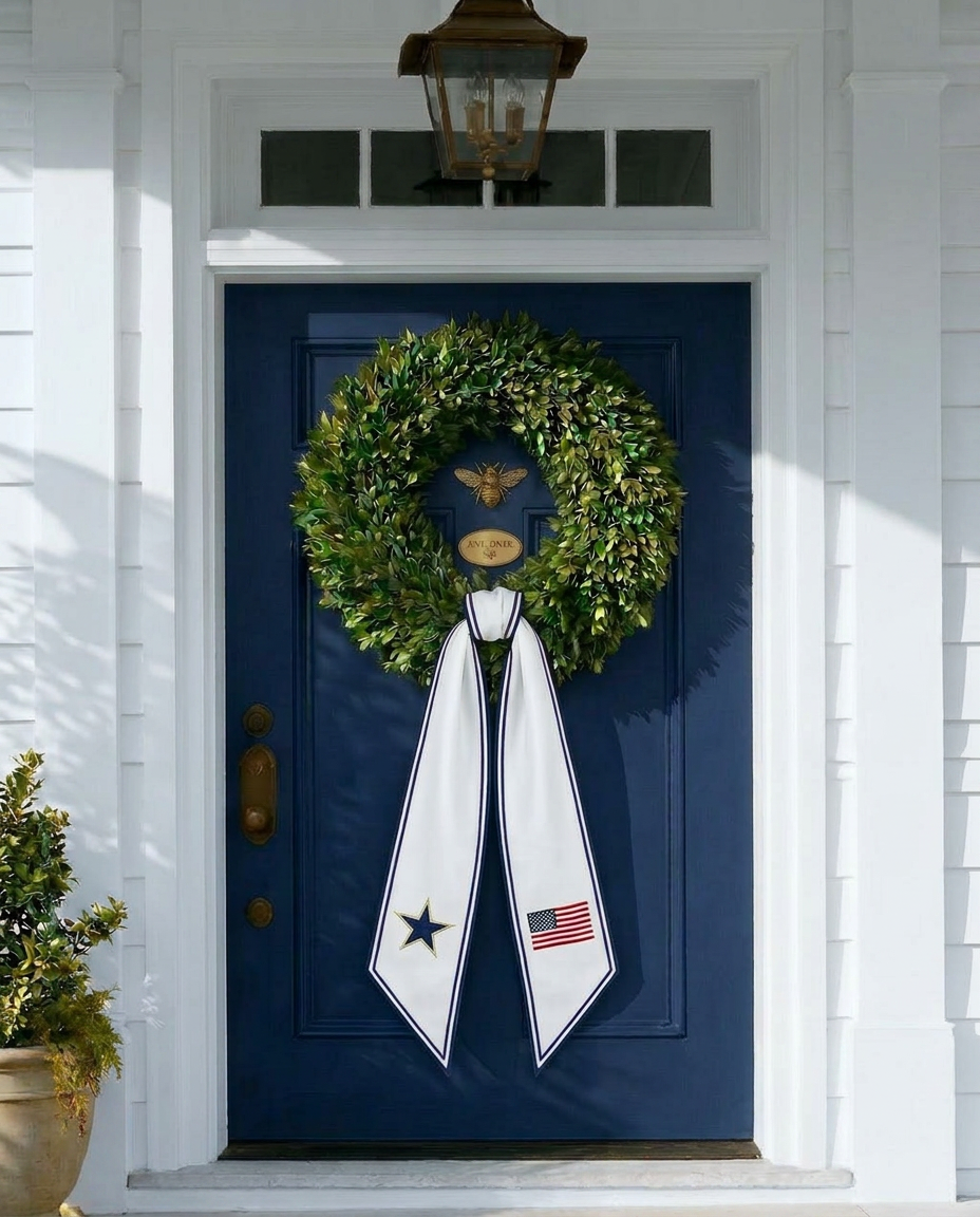 Patriotic wreath sash collection